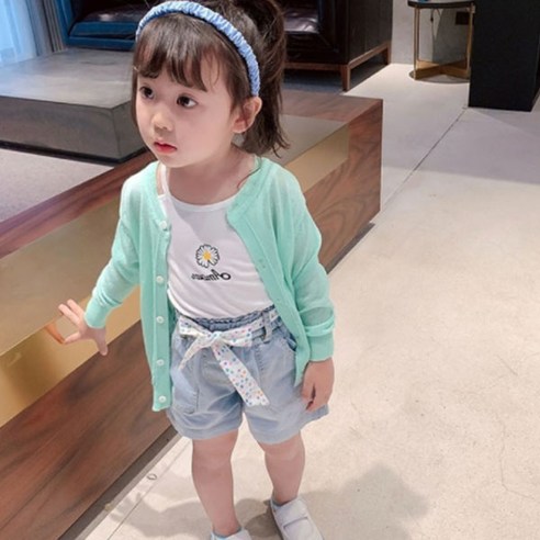 아기여름가디건 앤젤아이 여아용 해피스마일 가디건 Best Top3