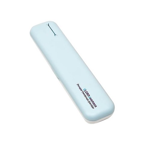 크린챔버 휴대용 UV LED BAT USB 충전 라운드 칫솔살균기 DK-800, 블루 + 화이트