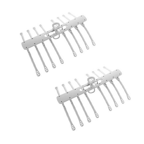 룻츠 랍스터 8p 수납 행거 40 x 51.5 x 6 cm, 화이트, 2개