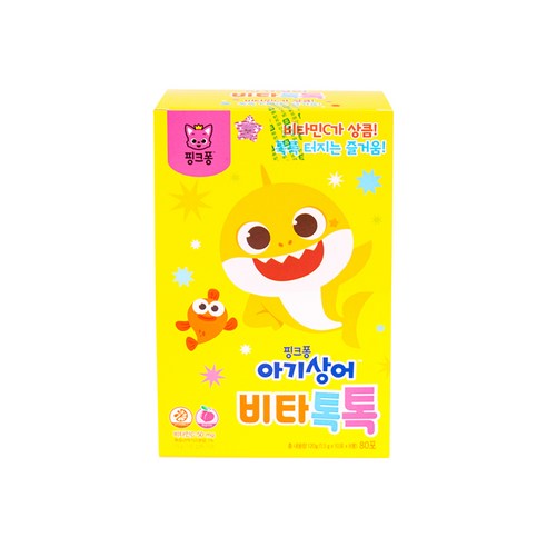 핑크퐁 아기상어 비타톡톡 80p, 120g, 1개