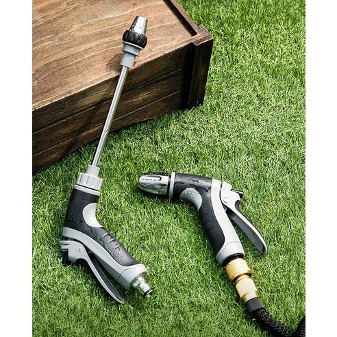 강력하고 효과적이며 다목적적인 일상공감 초강력 고압분사기 롱건 + 호스 22m 세트