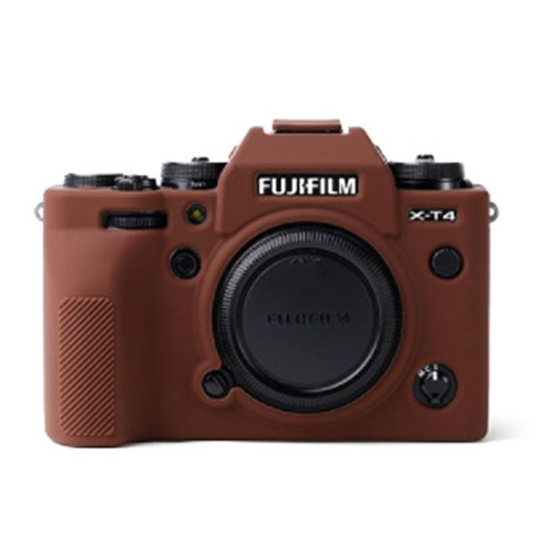 FUJIFILM X-T4 카메라 실리콘 바디보호용 케이스 진브라운, 1개