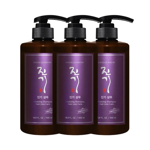 댕기머리 진기 샴푸, 500ml, 3개