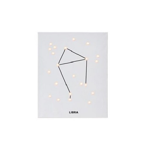 스칸디팝 별자리 시리즈 DIY 캔버스조명, 천칭자리, 1개