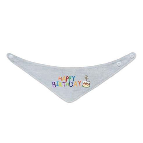 리토가토 반려동물 생일축하 스카프 2 L, 블루, 1개