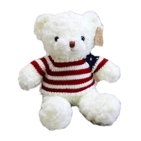 네이처타임즈 곰돌이 테디 봉제인형, 국기 화이트, 70cm