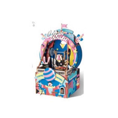 라포유 DIY 오르골 뮤직 박스 입체퍼즐, B, 100피스