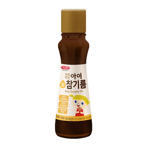 베베스트 처음먹는 순 아이 들기름, 참깨맛, 1개, 75ml
