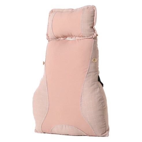 베개 분리형 의자등받이 쿠션, 23 라이트 핑크 체크 실크
