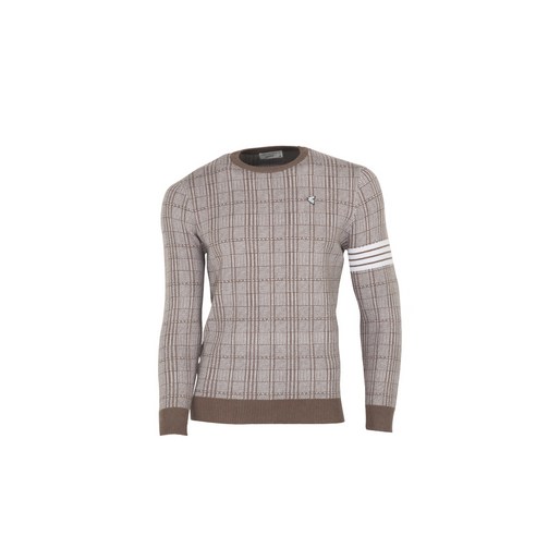 페라어스 남성용 글랜체크 패턴 니트 티셔츠 CTYJ2062F1