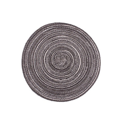북유럽 면사 서양식 플레이스매트, 06 짙은 회색, 300 x 300 x 10 mm