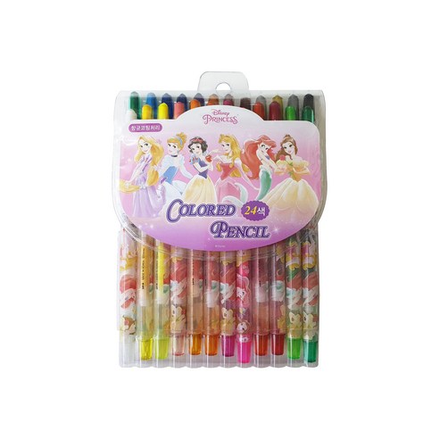 디즈니프린세스 색연필, 24색, 1개