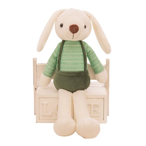 네이처타임즈 귀여운 토끼 인형, 그린, 40cm