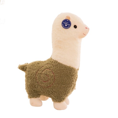 네이처타임즈 복슬복슬 알파카 인형, 그린, 28cm