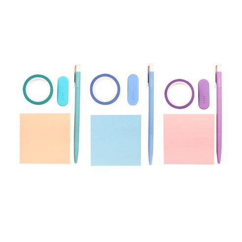 리플린 슬림형 지워지는 펜 0.4mm 세트, 랜덤발송, 3세트