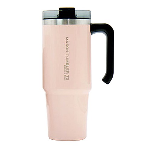 메이슨 머그 텀블러, 핑크, 890ml