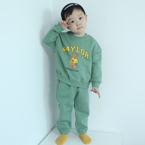 예니와동이 기모 곰돌이 상하세트