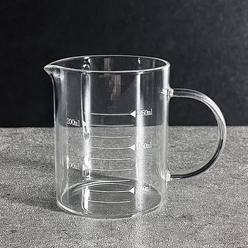 미르 내열유리 핸들비커 계량컵 2p, 250ml