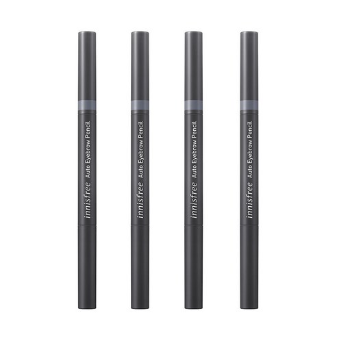 이니스프리 납작 아이브로우 오토펜슬 0.3g 4개입, 3호 꿈꾸는 새벽녘 그레이, 4개
