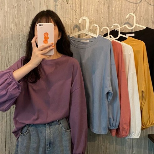 女裝 時尚 服裝 上衣 長袖 T卹 成年女性 成年女性 女裝 女裝