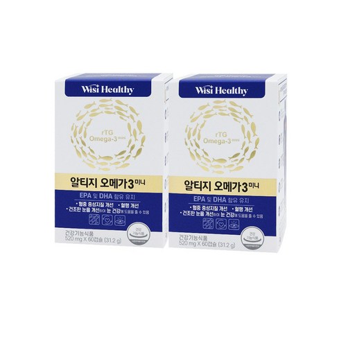 삼진제약 알티지 오메가3 미니 31.2g, 2개, 60정