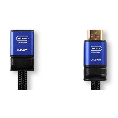 코드웨이 HDMI 연장 케이블 UHD 4K: HDMI 기기의 신호를 연장하여 4K UHD 영상 품질과 매끄러운 게임 플레이를 제공하는 내구성 있는 플러그 앤 플레이 솔루션