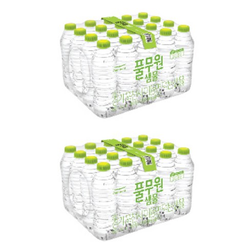 풀무원샘물 무라벨, 330ml, 40개