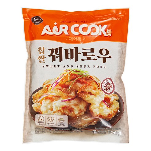 올반 키친 찹쌀 꿔바로우 (냉동), 500g, 2개