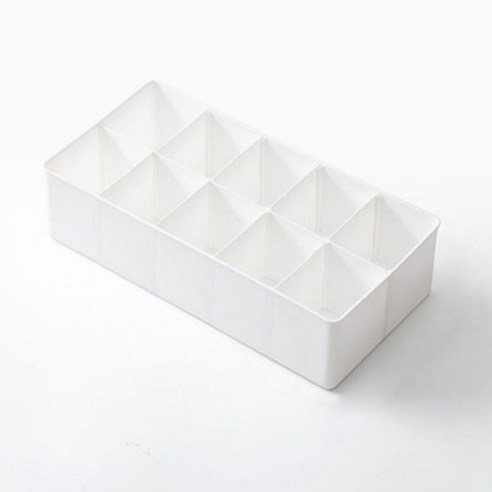 스타 다용도 칸막이 정리함 10칸 15.7cm, 12 화이트, 1개