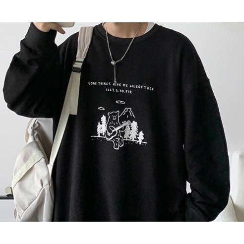 oversize overfit 男女皆宜 時尚 休閒 服裝 頂部 運動衫 男女皆宜 男女皆宜