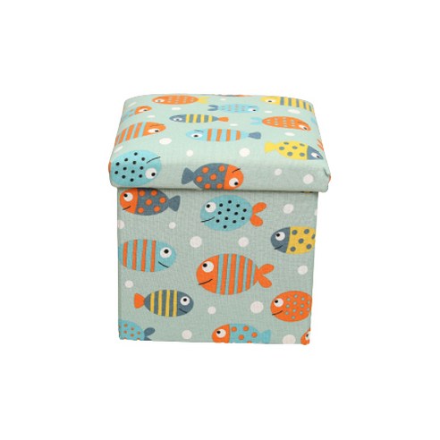 공간을 아름답게 채우는 마법, 다기능 패브릭 정리 수납 스툴 늘품패브릭