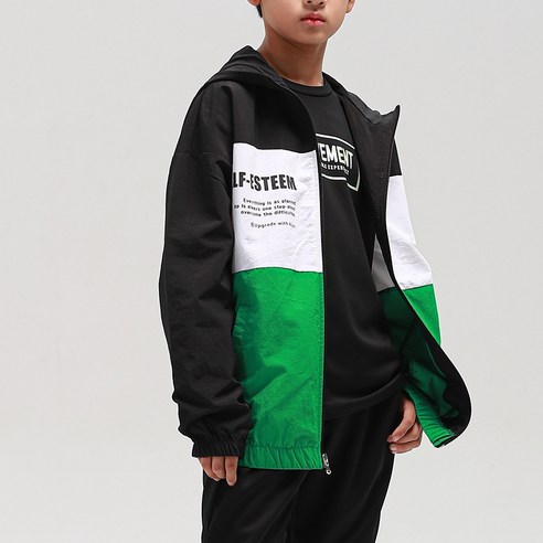 Junior 時尚 男孩 女孩 普通 服裝 上衣 兜帽 拉鍊 初中