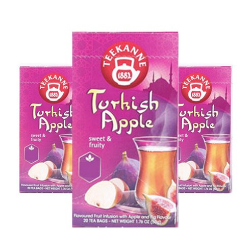 티칸네 터키쉬 애플 차, 2.5g, 20개입, 3개