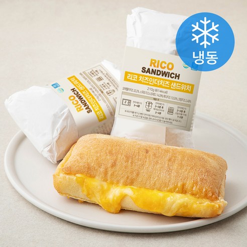 리코 치즈인더치즈 샌드위치 (냉동), 210g, 2개