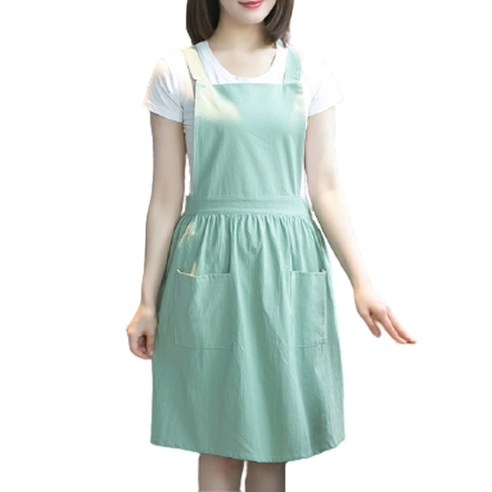 에이치테이블 어린이집 선생님 린넨 앞치마, 민트, 1개