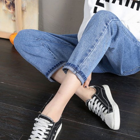 민성컴퍼니 임산부 9부 데님 팬츠