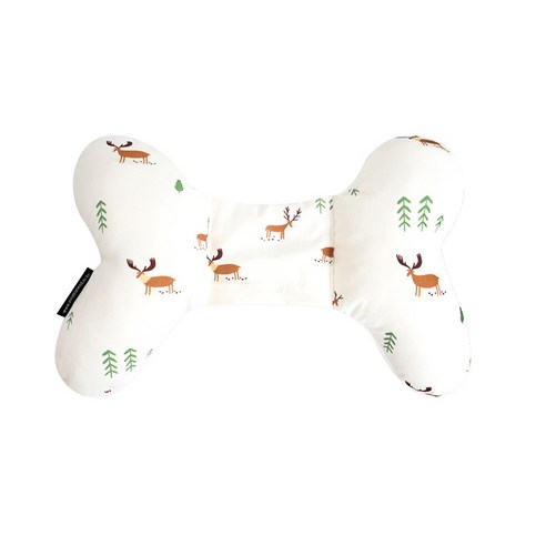 코니아일랜드 유아용 극세사 목베개, MOOSE ELK