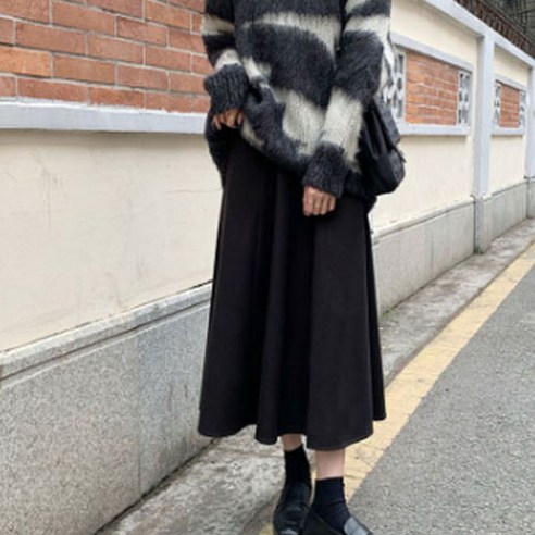 겟잇블루 패션 캐주얼 소프트 모직 임산부 스커트