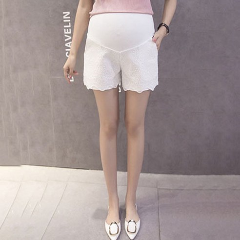 임산부 레이스 짧은 반바지 팬츠