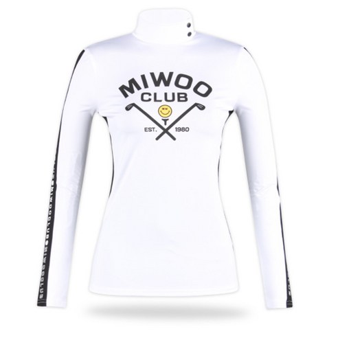 미우골프 여성용 긴팔 목폴라 티셔츠 MW1S607W