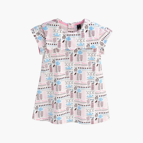 모이몰른 유아용 스칼럽 카라 피케 원피스 M212OPG40P