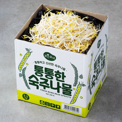 맑은물에 통통한 숙주나물, 3.5kg, 6박스