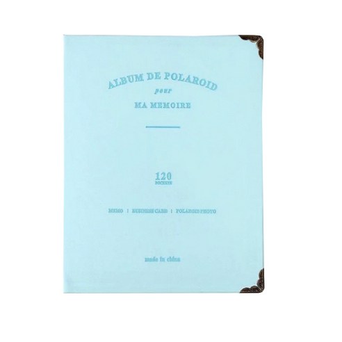 리들베이직 폴라로이드 앨범 17 x 3 x 21.5 cm, 스카이블루, 20매
