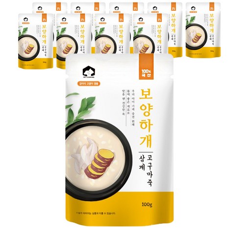 펫러닝 반려동물 보양하개 삼계죽 10p, 닭, 100g, 2세트