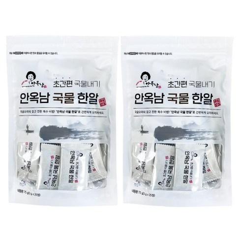 안옥남 멸치 국물한알 25p, 75g, 2개 퐁당수산 안옥남 멸치 국물한알 25p, 75g, 2개 퐁당수산