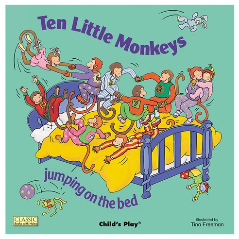 노부영 마더구스 세이펜 Ten Little Monkeys Jumping on the Bed Paperback, 제이와이북스