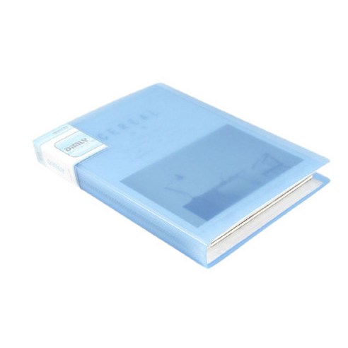 베스트 A4 클리어파일 60p, 블루, 1개