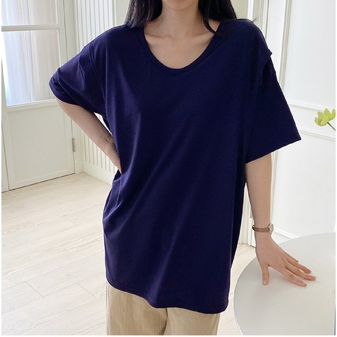 편안함과 실용성을 모두 갖춘 육아 필수템, 에베쏘 심플 반팔 수유티