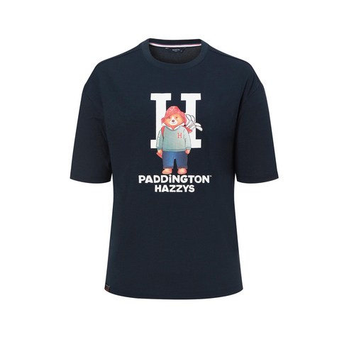 헤지스골프 여성용 패딩턴 콜라보 그래픽 반팔 라운드 티셔츠