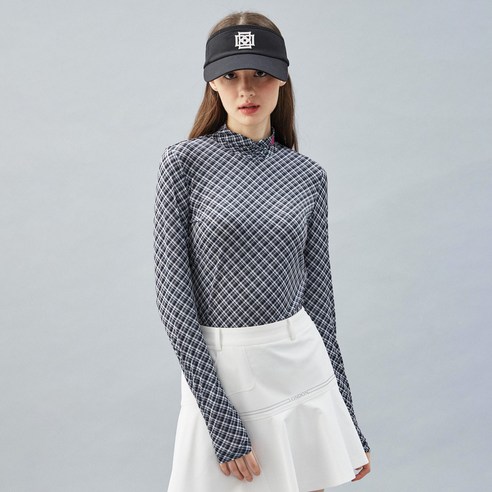 닥스(DAKS) 여성용 PREMIUM CLASSIC 냉감 골지 긴팔 카라티셔츠